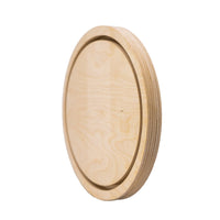 Trekell Ellipse Floater Panel -  Oval Wooden Canvas + Frame