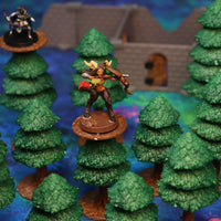 Dark Pine Forest Trees Terrain