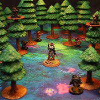 Dark Pine Forest Trees Terrain