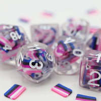 Foam Brain Games Pride Flag RPG Dice Set