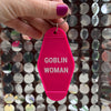 Goblin Woman Motel Style Keychain in Fuchsia Pink