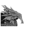 Grey Chromatic Dragon Wall-Mountable Bust