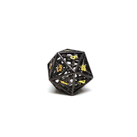 Hollow Dice of Divine Retribution - Gun Metal D20