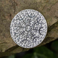 Silver Coin - Helm of Awe - .999 Fine Silver - Aegishjalmur - Warrior's Stave Viking Coinage