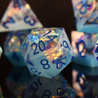 Ice Storm Sharp-Edged Resin Dice Set