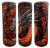 Black and Red Dragon 20oz Tumbler Set