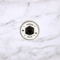 Neutral Good Alignment Hard Enamel Pin