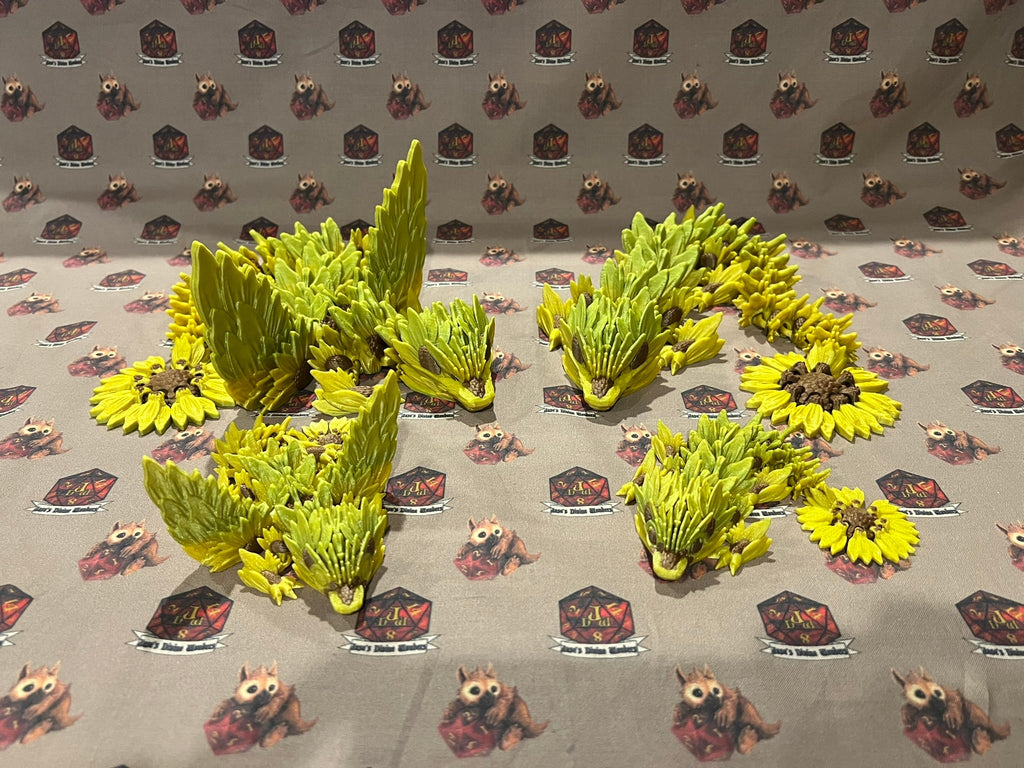 Sunflower Articulated Flexi Dragon