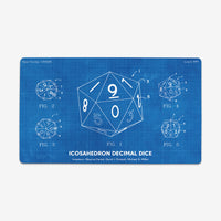 Icosahedron Decimal Dice Playmat