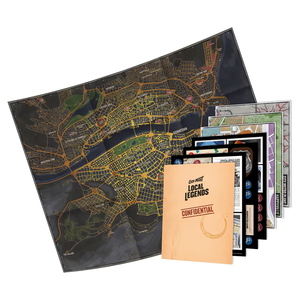 Crime Board City Map 2 (City of Mist)