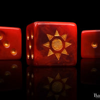 Burning Sun, Square 16mm Dice