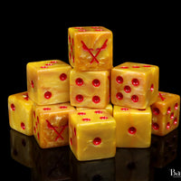 Men of the East, Crossed Pikes, Square 16mm Dice