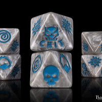 Panther, Silver, D8 Dice Set