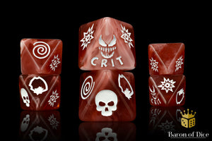 Bloody Symbiote, Dark, D8 Dice Set