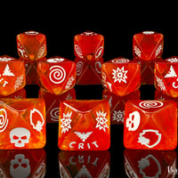 Phoenix, D8 Dice Set