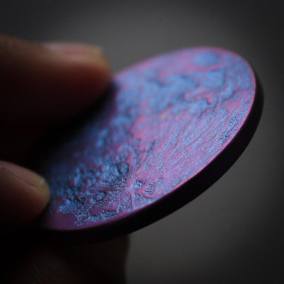 Blue and Purple Supermoon Coin - Large 1.5