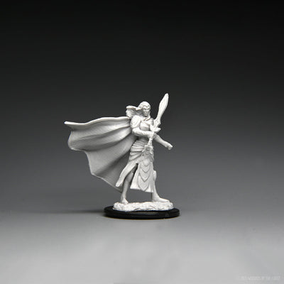 Magic: the Gathering - Unpainted Miniatures - Elf Fighter & Elf Cleric