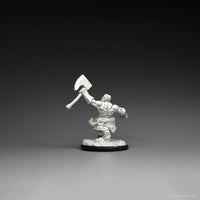 Magic: the Gathering - Unpainted Miniatures - Dwarf Fighter & Dwarf Cleric