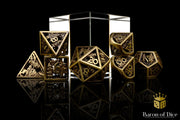 Christmas Metal RPG Dice Set - 7 Pieces