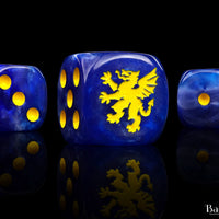 Heraldry, Blue, 16mm Dice