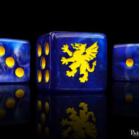 Heraldry, Blue, 16mm Dice