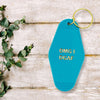 OMG I DGAF Motel Keychain in Aqua Blue