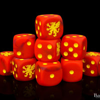 Heraldry, Red, 16mm Dice