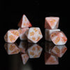 Peaches and Cream Acrylic Dice Set