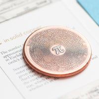 Pi 3.14 Coin in Copper
