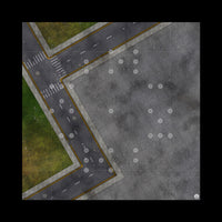 Mats by Mars: Park Avenue (Intersection) Tabletop Wargaming Play Mat