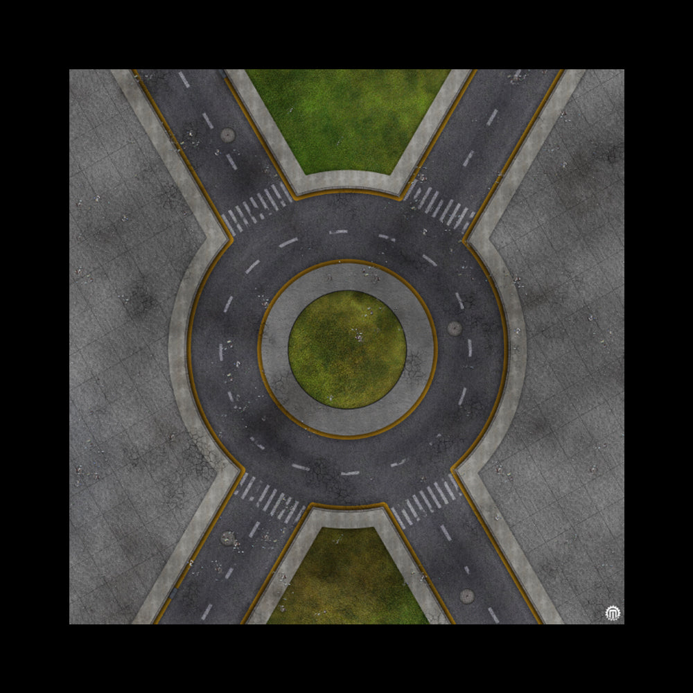 Mats by Mars: Park Avenue (Circle) Tabletop Wargaming Play Mat