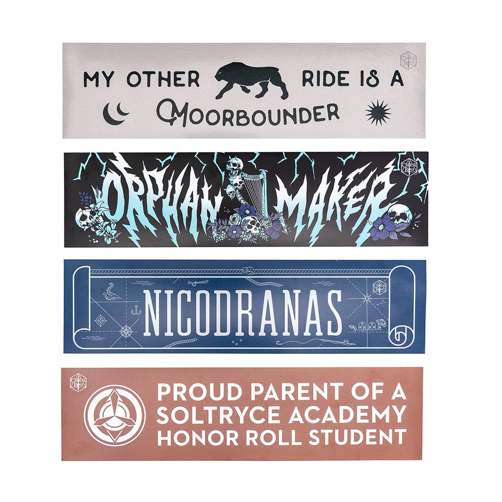 Critical Role: Mighty Nein - Bumper Sticker 4-Pack Set