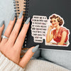 Retro Ladies Sticker Bundle  | Glossy Die Cut Vinyl Sticker