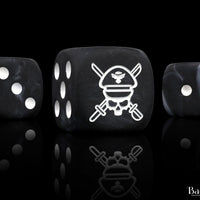 Military Sergeant, Black, 16mm Dice