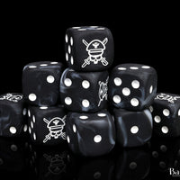 Military Sergeant, Black, 16mm Dice