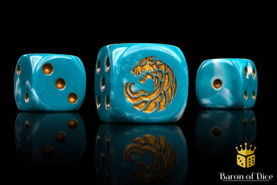 Tribal Wolf 16mm Dice