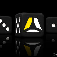 Official AlphaCast, Black, 16mm Dice