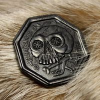 Memento Mori Iron Coin - Memento Vivere Reminder Token