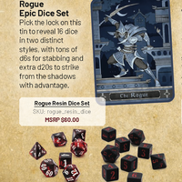 Epic Character Class Dice Set: The Rogue