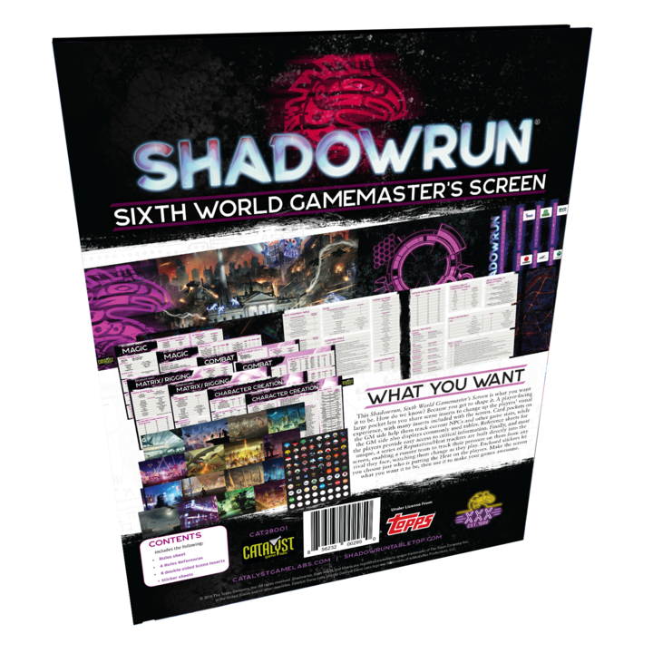 Shadowrun: Sixth World Gamemaster's Screen