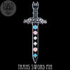 Trans Sword Enamel Pin