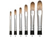 Trekell Legion Synthetic Mongoose Long Handle Artist Brushes For Oil and Acrylic