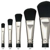 Trekell Mop Artist Brushes for Watercolor, Acrylic, and Oil Painting - Short Handle