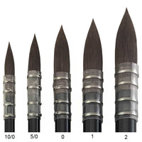 Trekell Onyx Synthetic Squirrel Short Handle Artist Brushes For Watercolor Painting