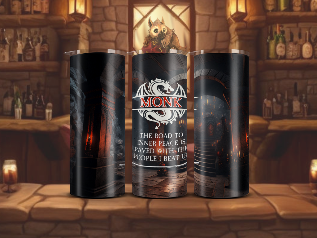 TTRPG Class 20oz Tumbler Set - Monk