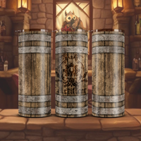 Emblem-Emblazoned Barrel Tumbler - Artificer