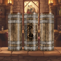 Emblem-Emblazoned Barrel Tumbler - Artificer