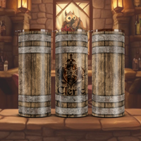 Emblem-Emblazoned Barrel Tumbler - Cleric