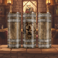 Emblem-Emblazoned Barrel Tumbler - Druid