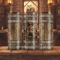 Emblem-Emblazoned Barrel Tumbler - Warlock